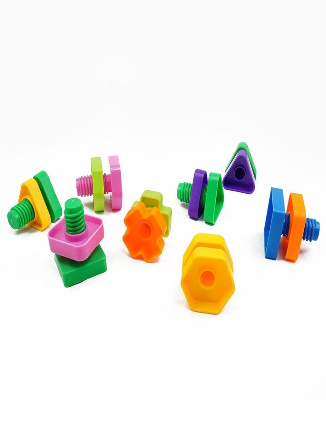 VERAT ساعة خشبية من فيرات لتعليم الوقت والأرقام، مكعبات الأشكال والألوان، لعبة تعليمية مونتيسوري للتعلم المبكر | هدية للأطفال الصغار بعمر 3 سنوات (مكعبات على شكل لولب) - Image 5